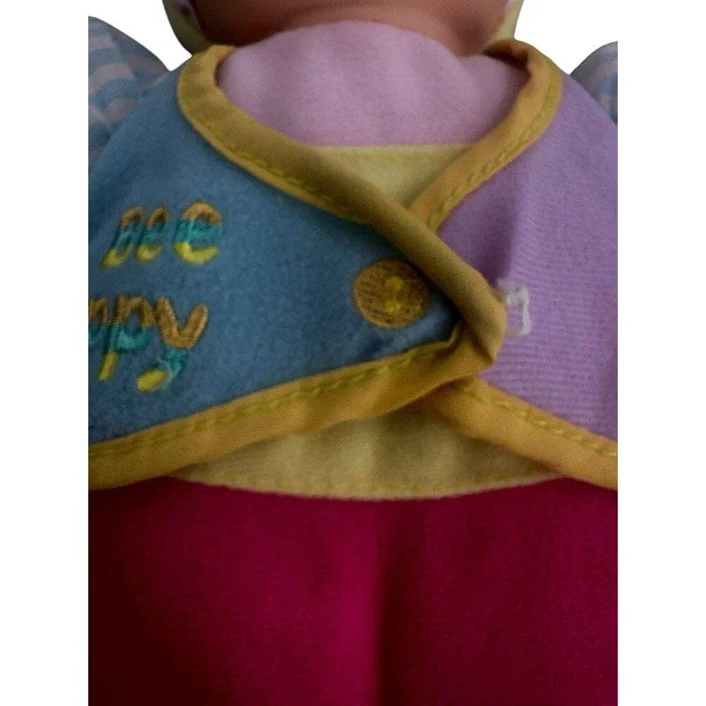 Goldberger LOVE BUG BEE HAPPY 11” Adorable Baby Vinyl Face Cuddle Doll Pastel